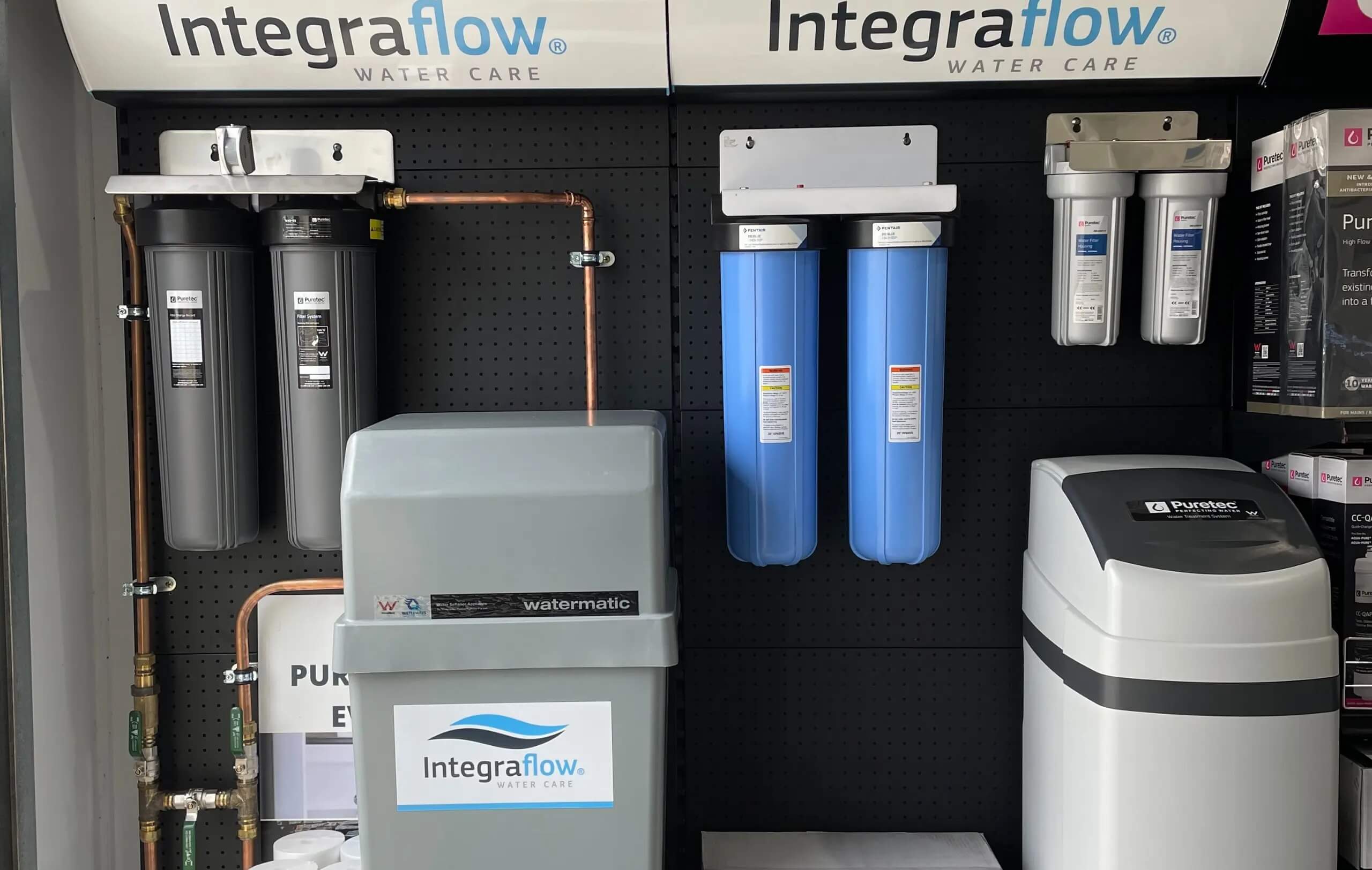 Integraflow Shop Front with quality water filtration and water softener products